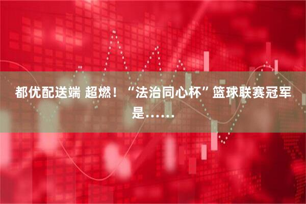 都优配送端 超燃！“法治同心杯”篮球联赛冠军是……